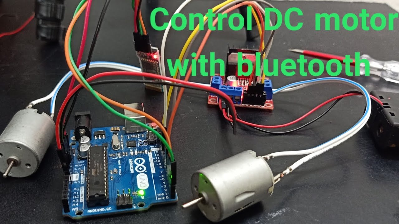 How to use l298n module with bluetooth hc05/06