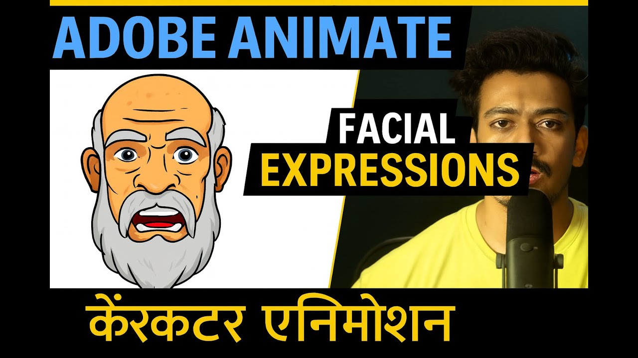 🎨 Facial expression kaise banaye? Adobe Animate Facial Expressions Tutorial in Hindi