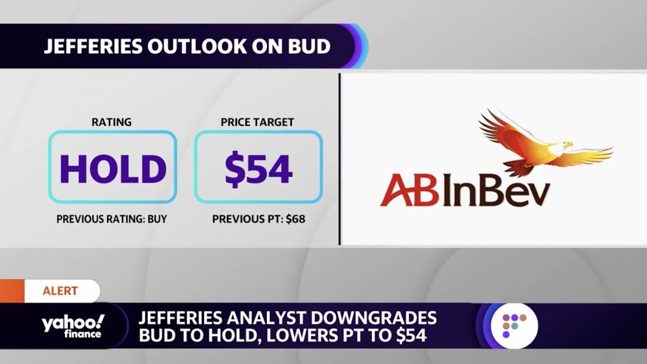 Anheuser-Busch stock down after Jefferies downgrades the Budweiser brewer