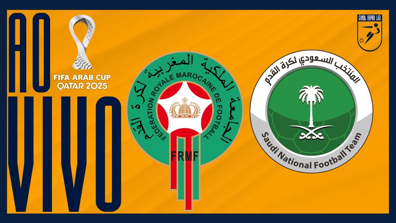 AO VIVO: MARROCOS X ARABIA SAUDITA | COPA ÁRABE DA FIFA | GRUPO B | 3° RODADA