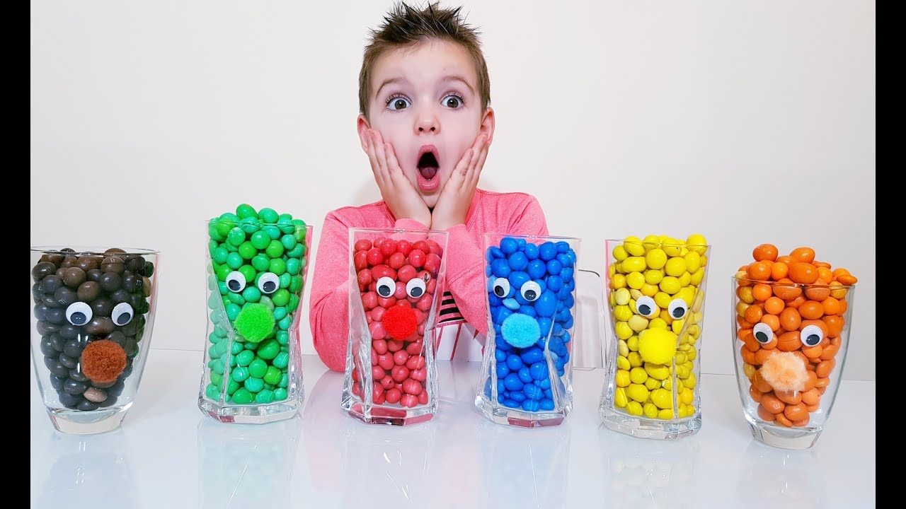 The Color Song | Learning Colors with M&M's IRL for Children, Toddler and Babies
