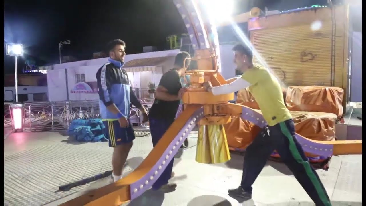desmontaje del kraken feria de Guadix 2017