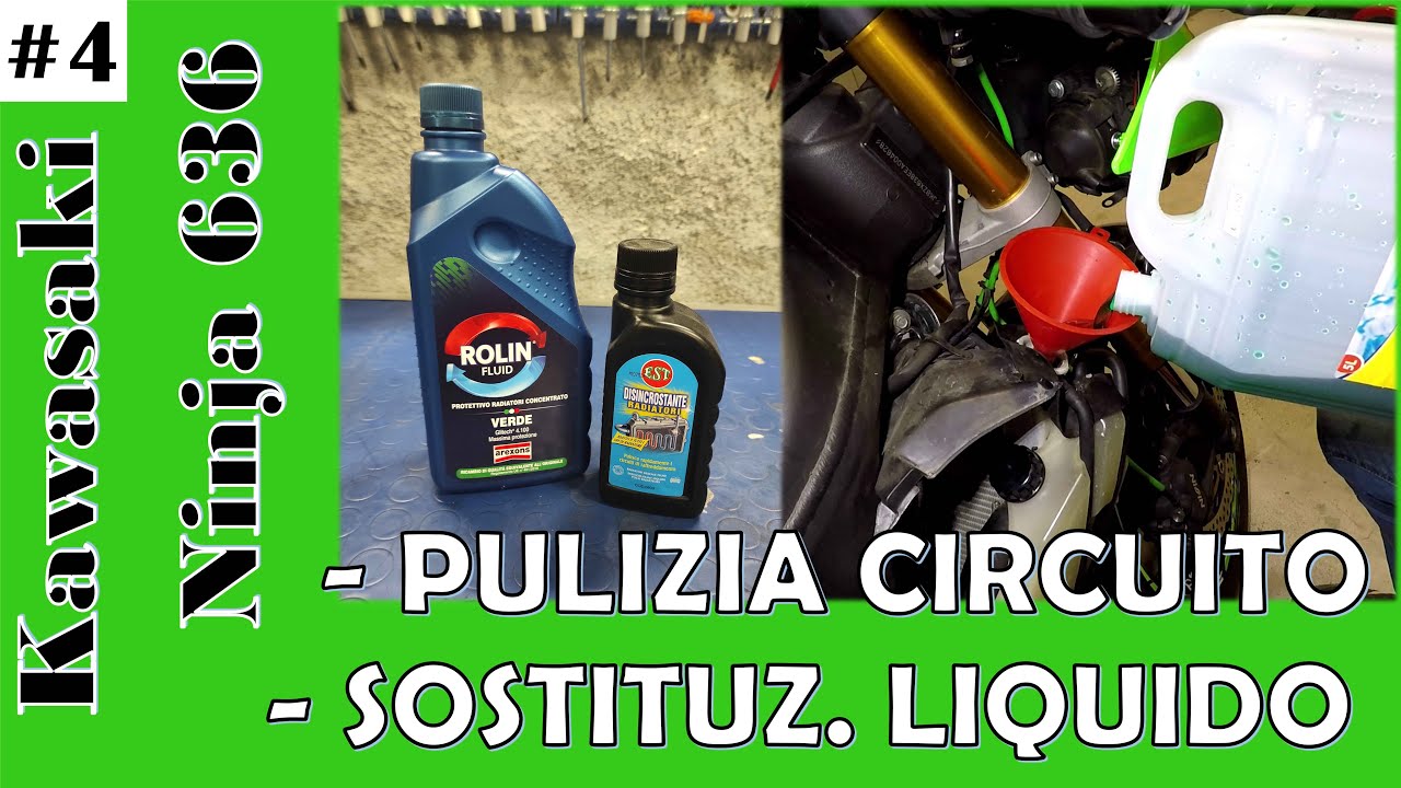 Pulizia CIRCUITO RAFFREDDAMENTO, Sostituzione LIQUIDO e SPURGO - Manutenzione Kawasaki ZX-6R #4