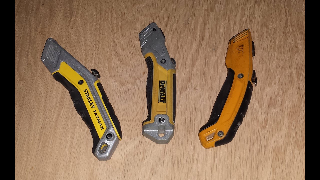 Utility Knives: Bostitch vs Dewalt vs Stanley Fat Max EXO