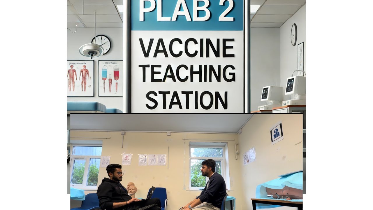 Plab 2 and UKMLA Vaccine refusal/schedule teaching station. #UKMLA #Teaching #Vaccine