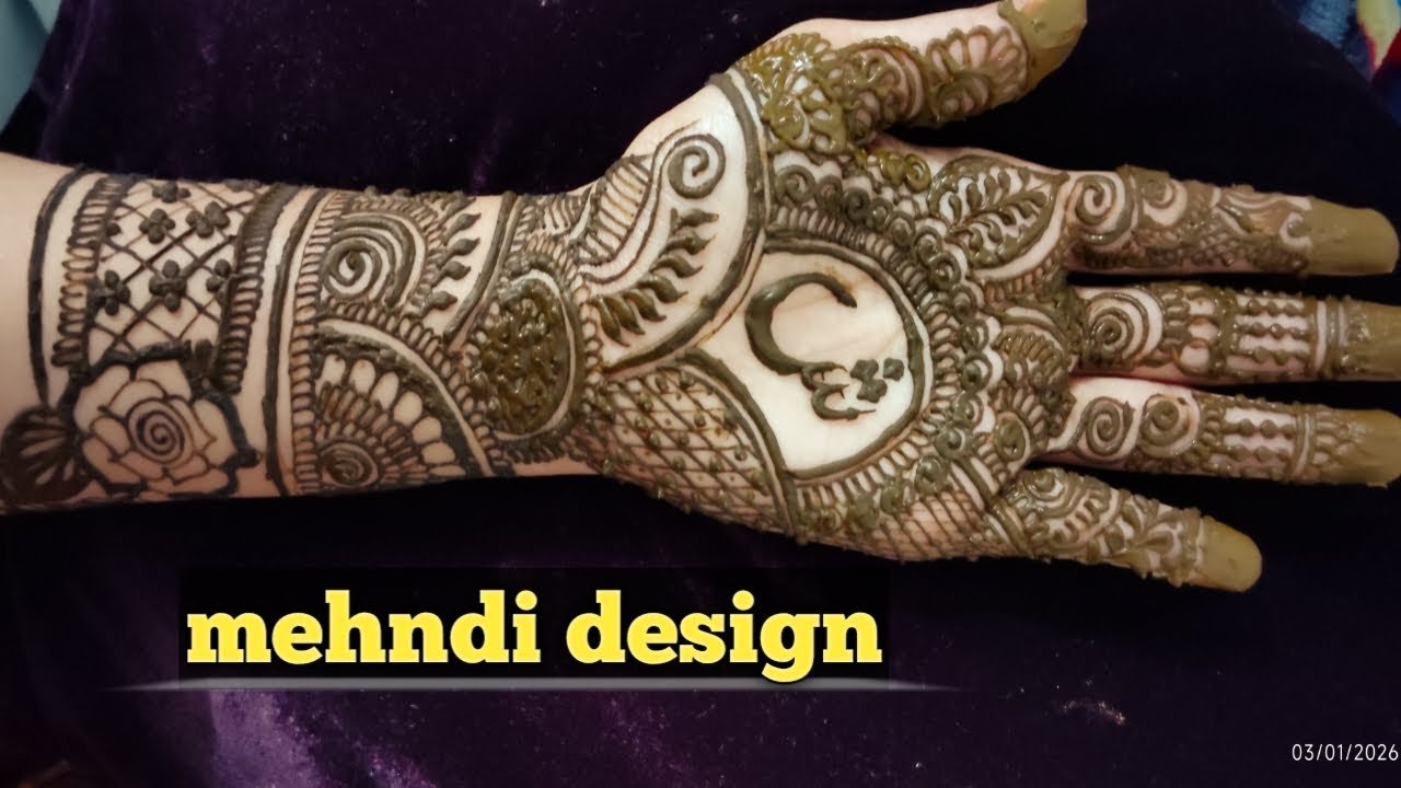Heena design for front hand ✋||mehndi design||