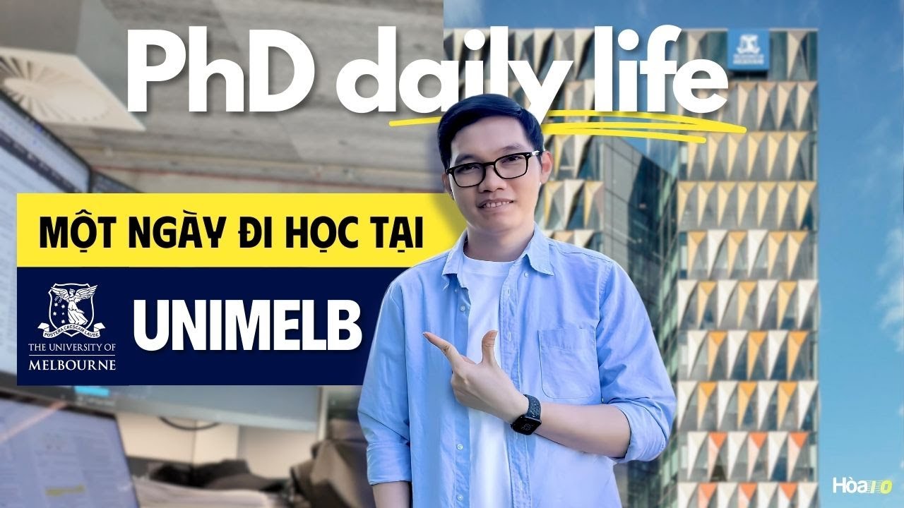 Một ngày đi làm Tiến sĩ tại Đại học Melbourne - Úc | A productive day of a PhD student at #unimelb