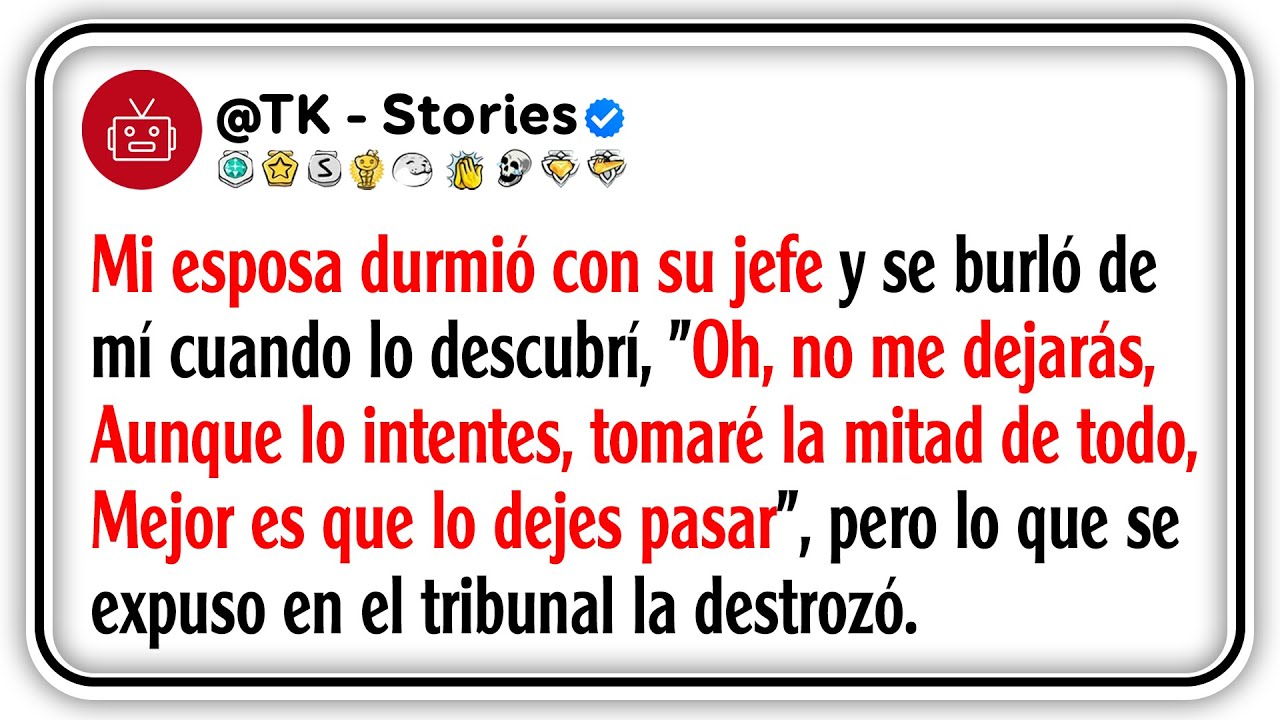 Mi esposa durmió con su jefe y se burló de mí cuando lo descubrí, 