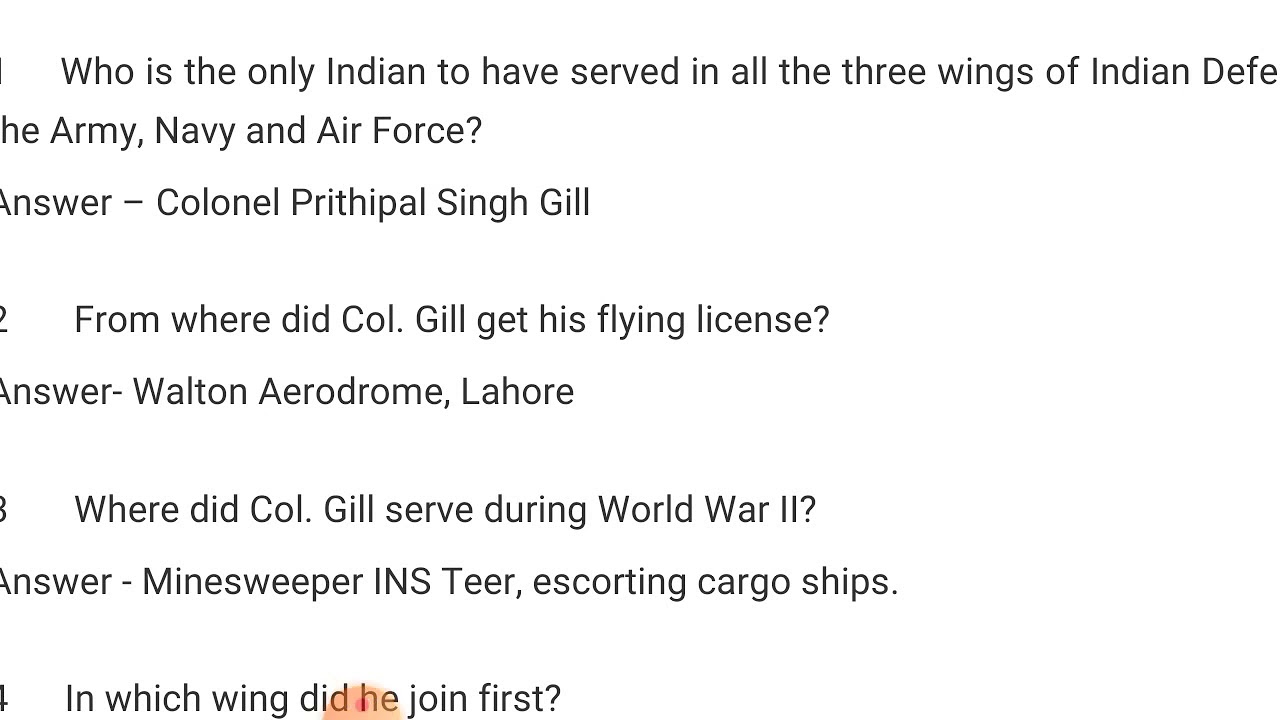 Gk on col prithipal singh gill