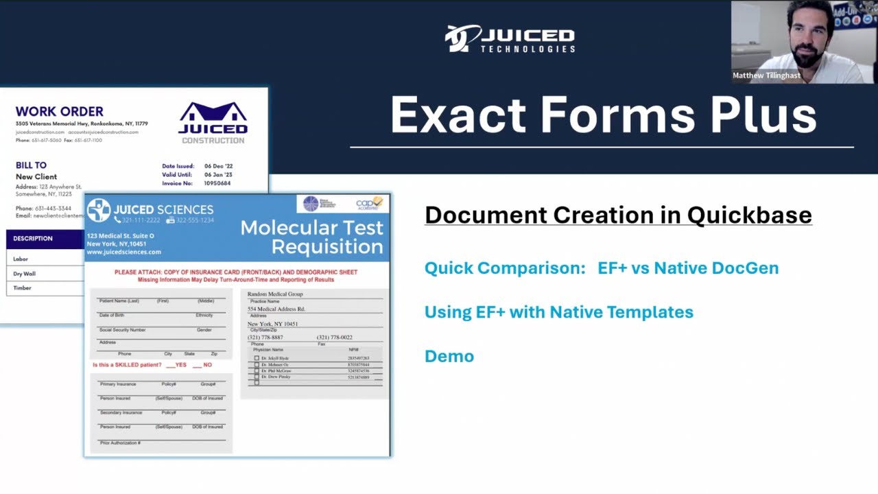 Pairing Exact Forms Plus with Quickbase’s New Document Creation Functionality