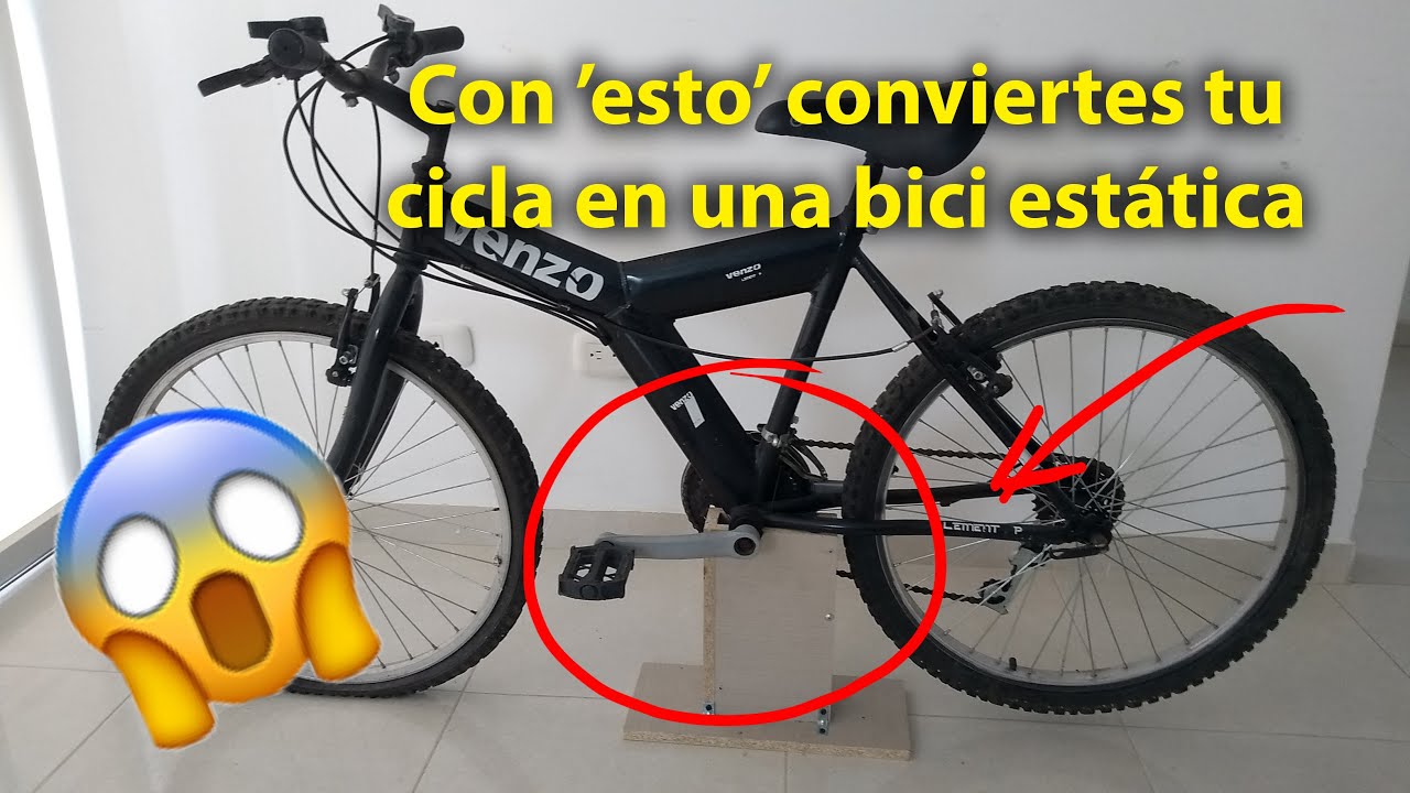 Convierte tu bicicleta en una bicicleta estática