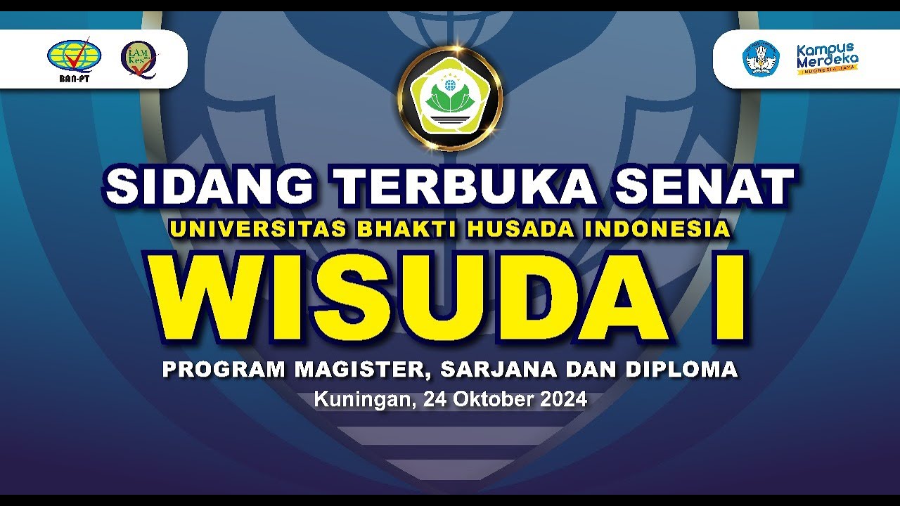 LIVE SIDANG TERBUKA SENAT UNIVERSITAS BHAKTI HUSADA INDONESIA | KUNINGAN 24 OKTOBER 2024