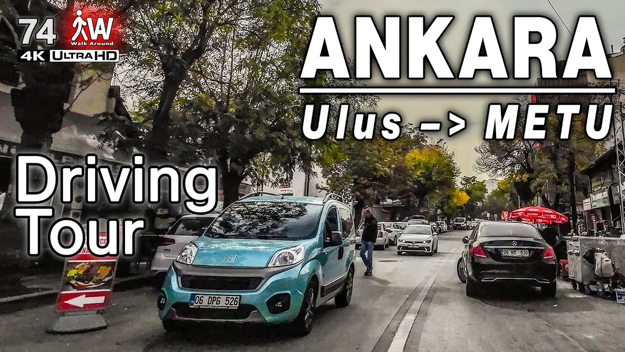 Downtown to METU Campus Driving | Ankara Ulus ODTÜ 4K Sürüş