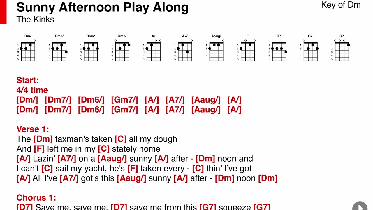 Sunny Afternoon - The Kinks - ONSONG