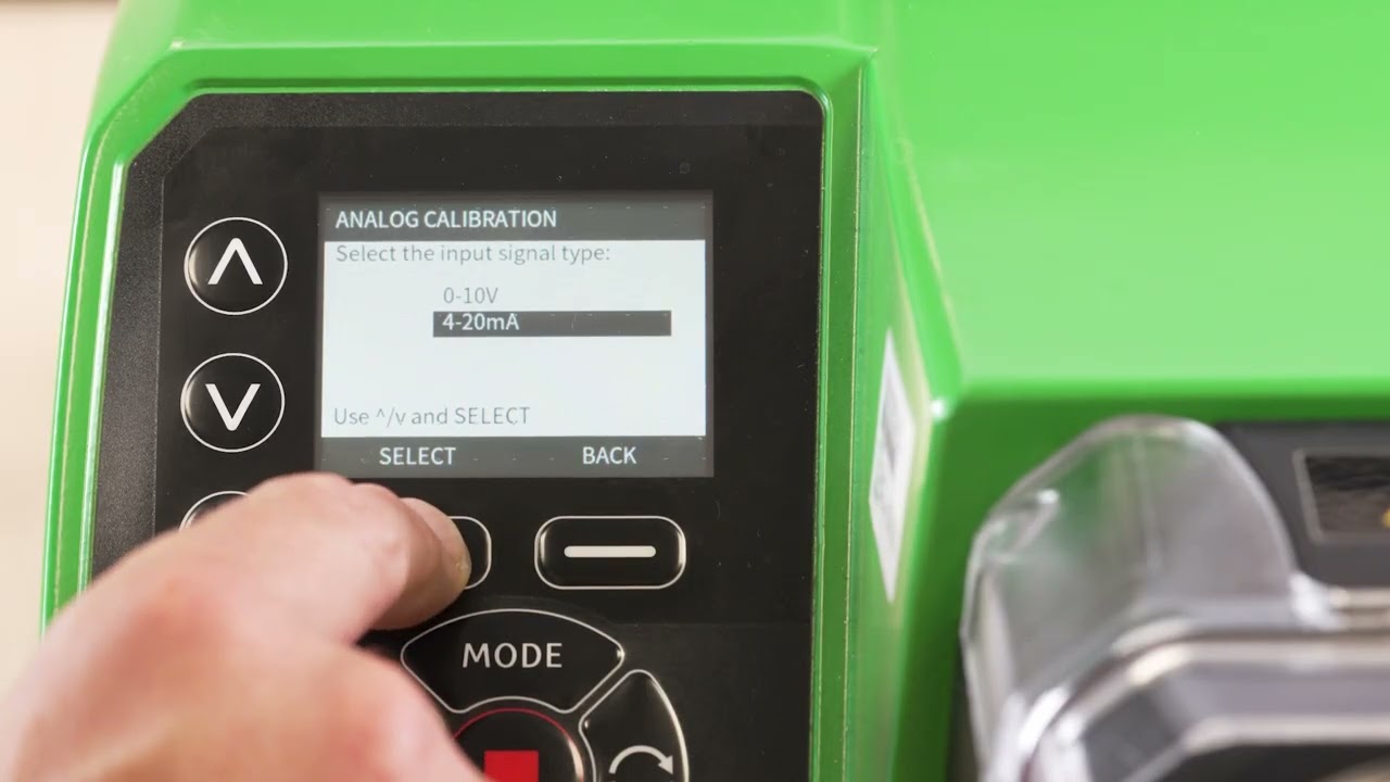 How To calibrate an analogue signal on a Watson Marlow 530 case pump.