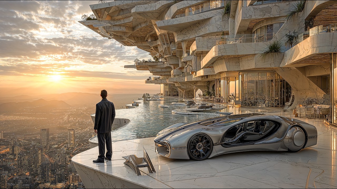 Inside the Luxury Life of the Year 2150 | Relaxing Lo-Fi Sci-Fi Ambient Tour