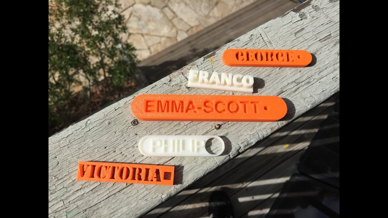 OpenSCAD Name Tag (pt 1) In Class Example