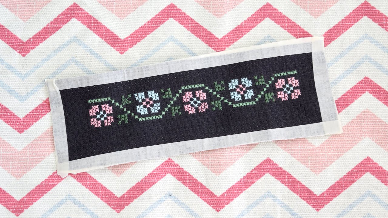 تطريز فلسطيني - ساعة يد تطريز الجزء 1 Palestinian Embroidery