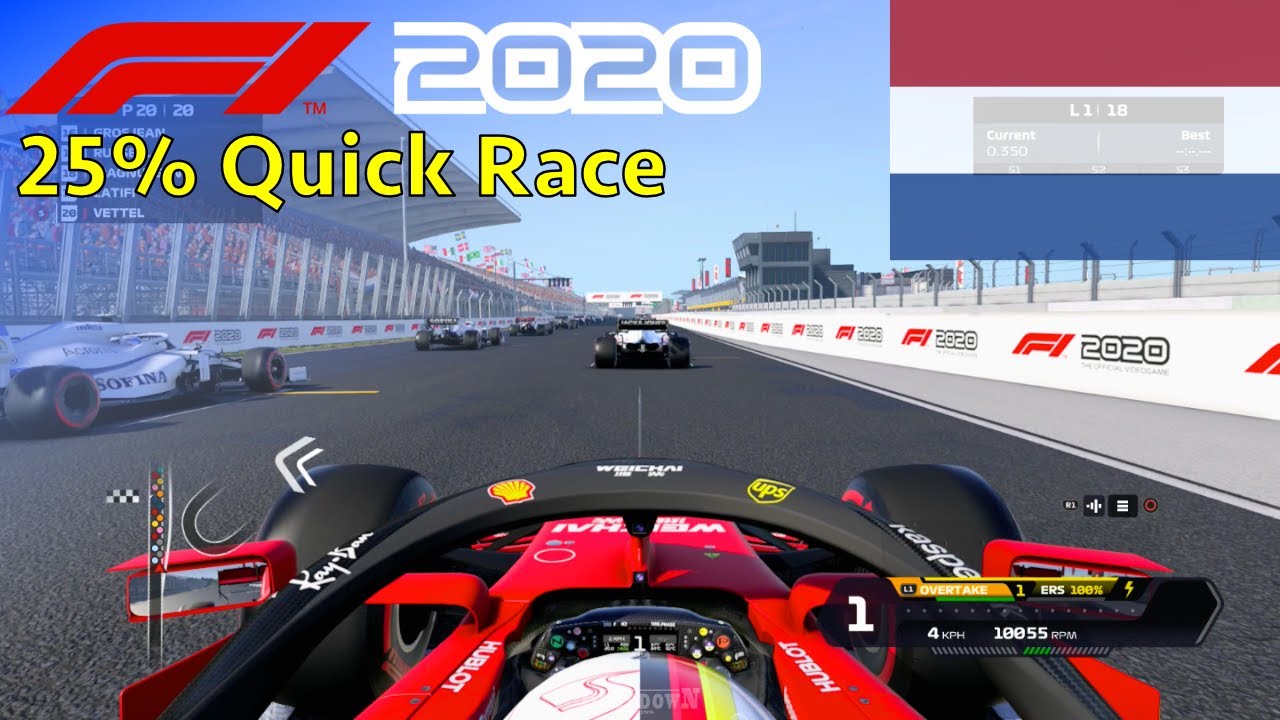 F1 2020 - 25% Quick Race at Circuit Zandvoort in Vettel's Ferrari