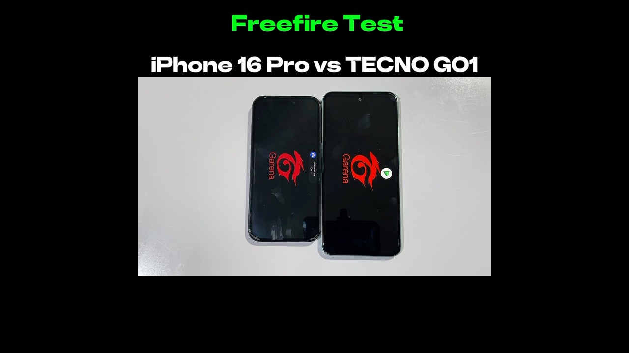 iPhone 16 Pro vs TECNO Spark Go 1 - Freefire Test
