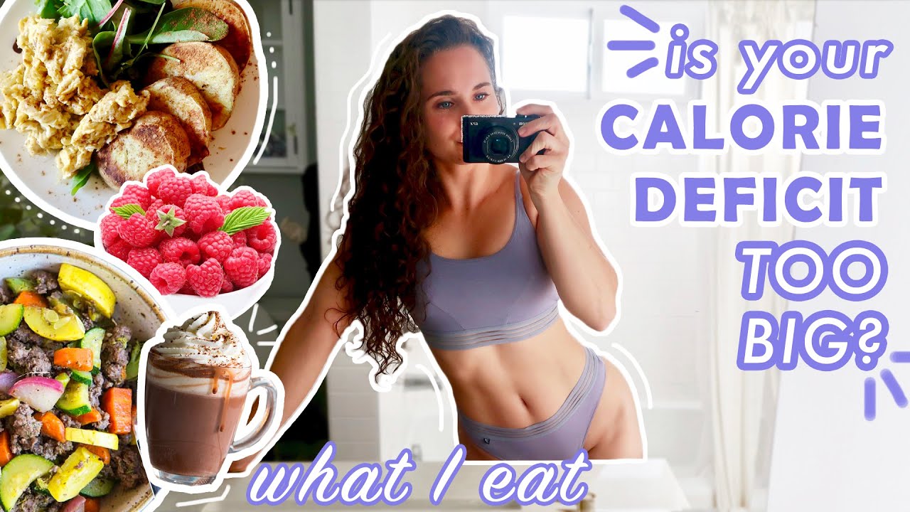 How Big of a Calorie Deficit do you Need to Lose Weight? | Full Day of Eating + Upper Body Workout
