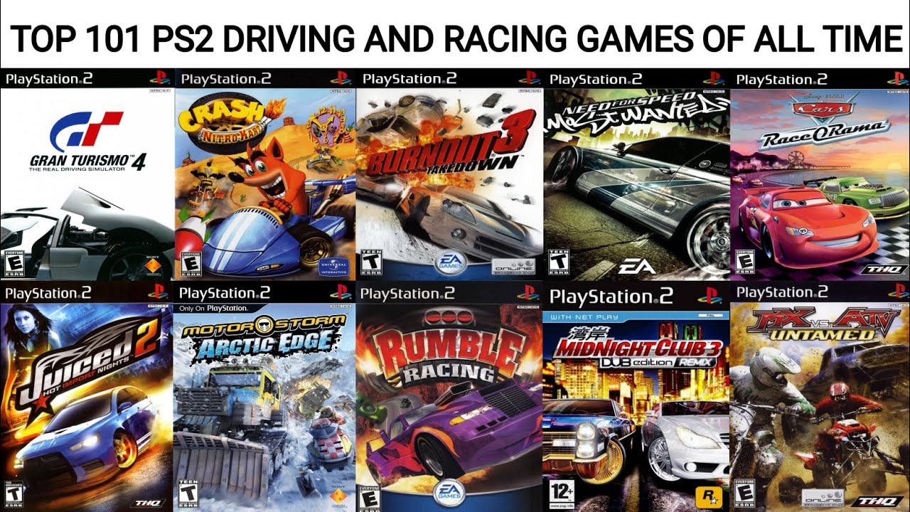 Top 101 Game PS2 Driving Dan Racing Terbaik Sepanjang Masa | Game PS2 Terbaik
