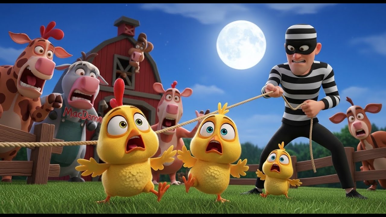 🐣 Surprise Chicks on the Farm! Sneaky Thief vs Old MacDonald | Funny 3D Cartoon