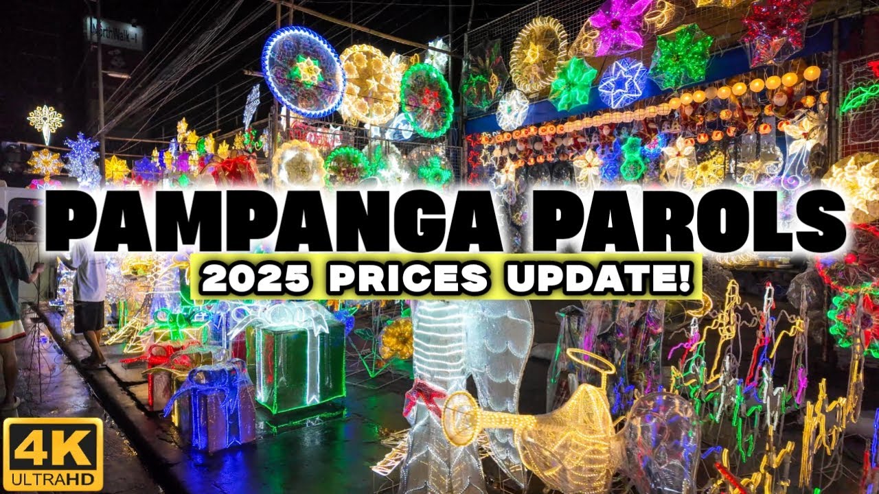 [4K] Christmas PAROLS of San Fernando Pampanga! 2025 Best Prices and Designs Update!