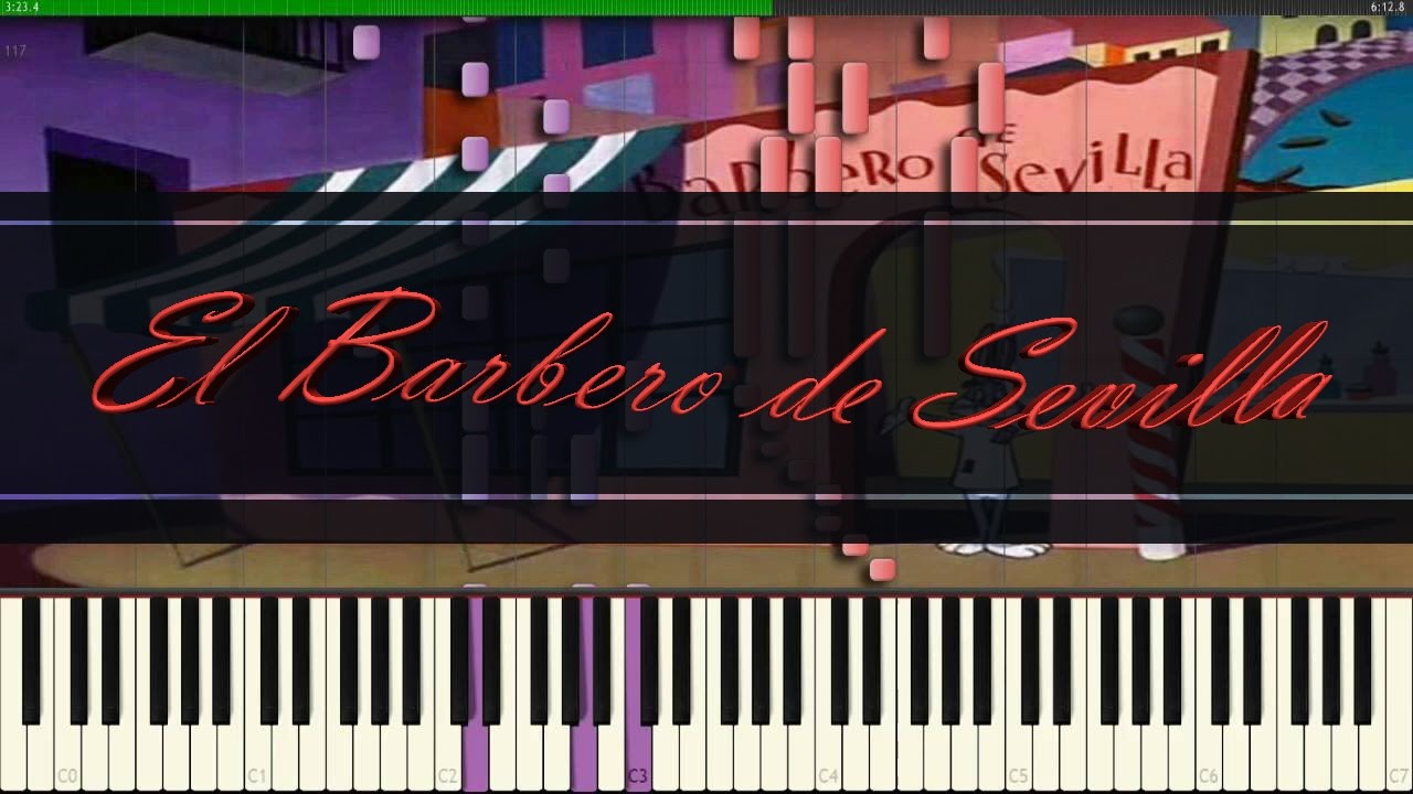 El Barbero de Sevilla // Rossini // Piano Tutorial Synthesia
