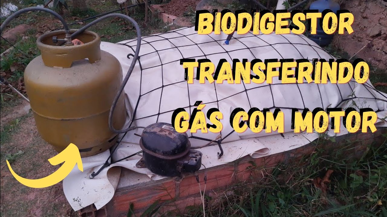 Aprenda fazer o envase do GAS do BIODIGESTOR usando MOTOR de GELADEIRA