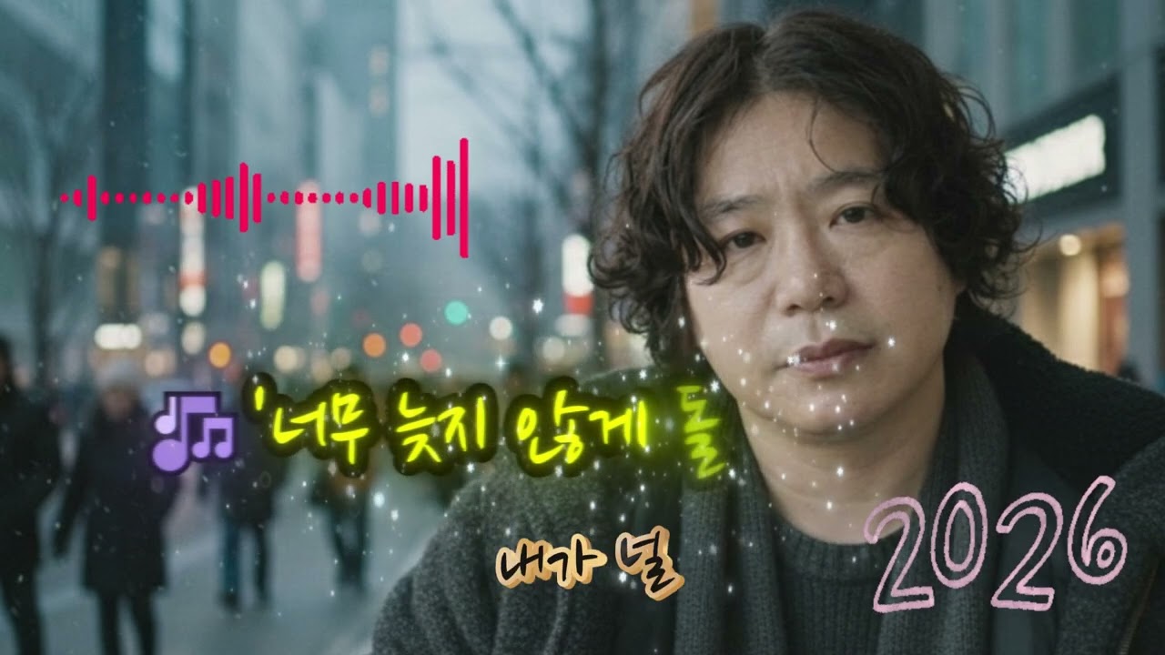 🎶'너무 늦지 않게 돌아오세요 🌟마음이 모자라서 보낸 게 아닌 걸너도 알고 나도 알고 있잖아세상의 무게가 우리를 눌러서잠시 숨을 고르려 멀어진 것뿐이야