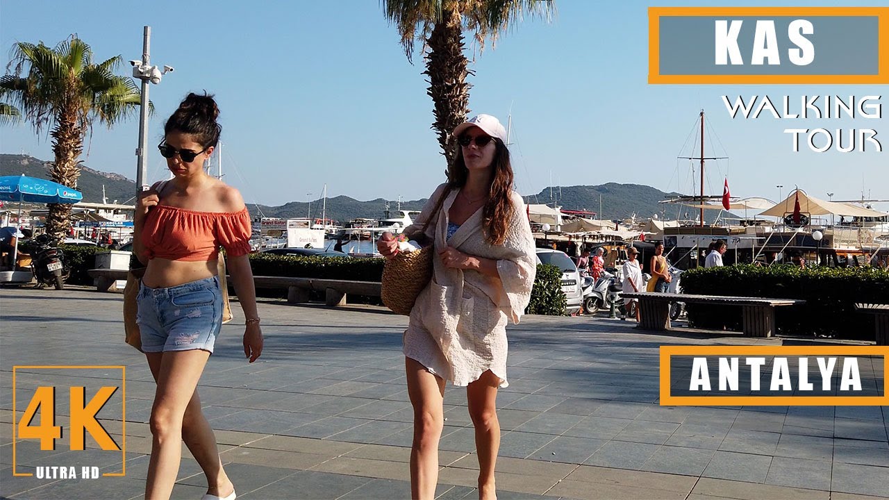 KAŞ, ANTALYA TURKEY WALKING TOUR 4K | Turkey Travel Guide 2023