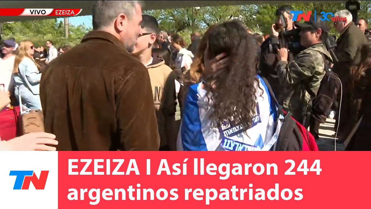 GUERRA EN ISRAEL I Jóvenes repatriados se reencontraron con sus familias en Ezeiza