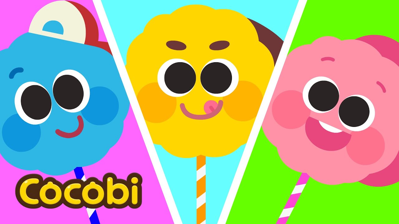 Color Cotton Candy Fun! | Songs for Kids | Cocobi