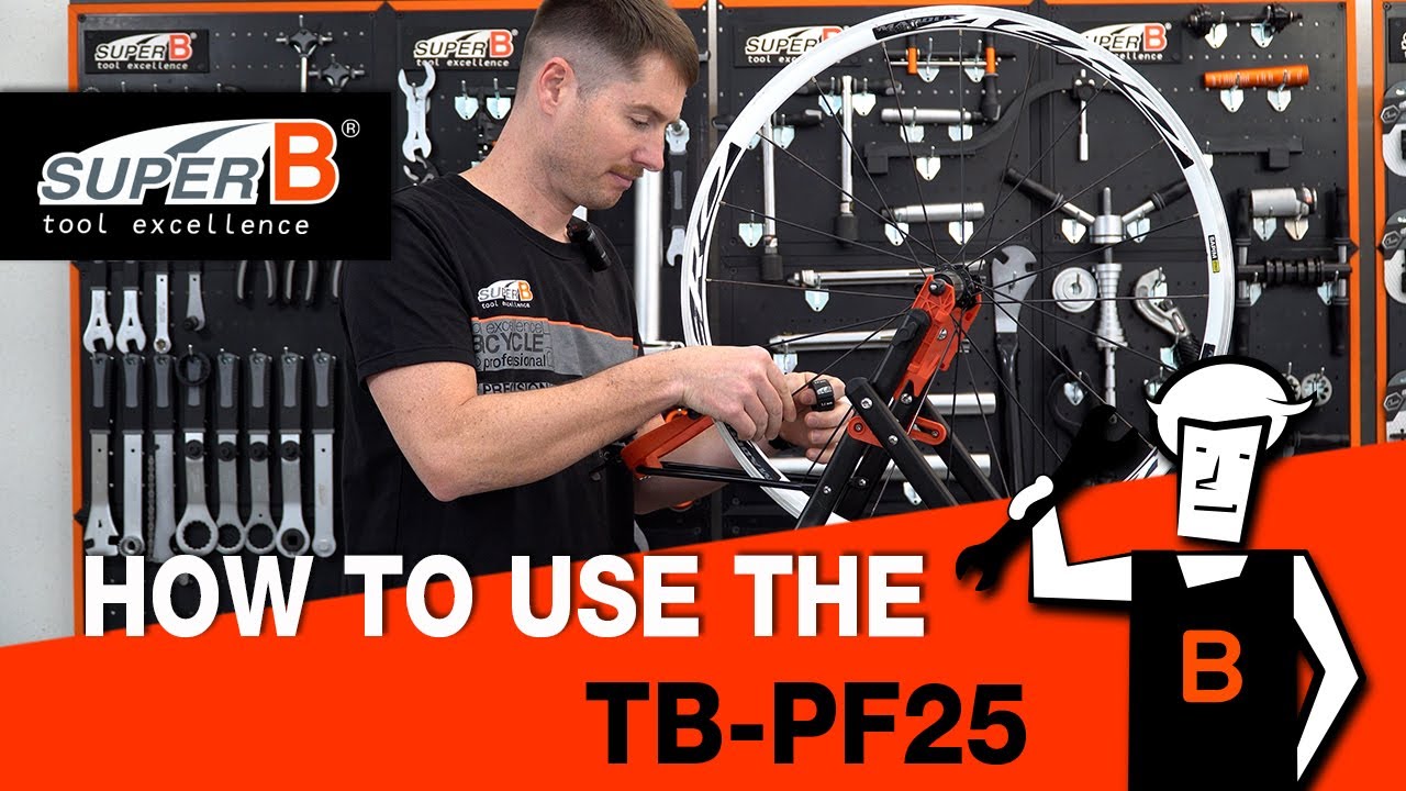 How to Use the TB-PF25 Home mechanic wheel truing stand