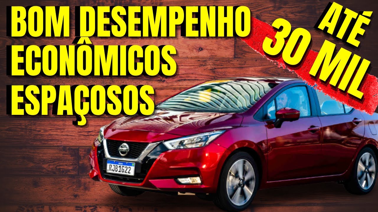 CINCO Sedans ATÉ 30 MIL Para Quem Busca Economia e Desempenho!