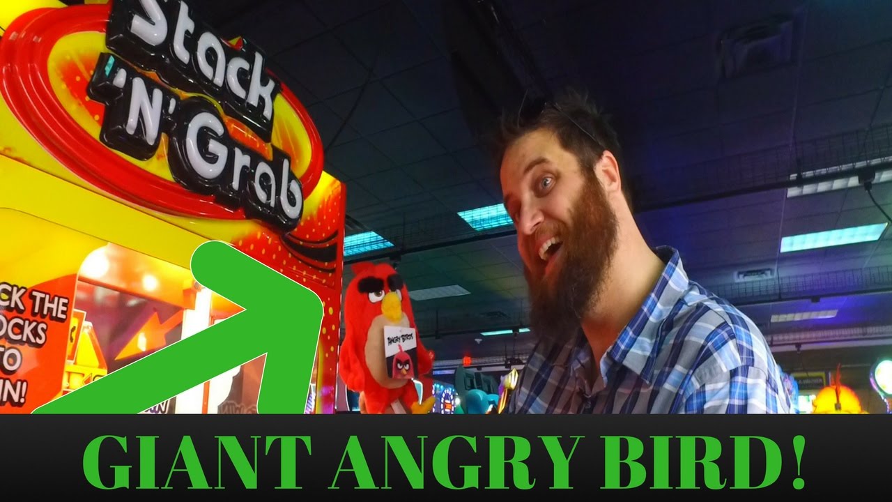 GIANT ANGRY BIRD WIN OUT OF A STACKER!! AWESOME