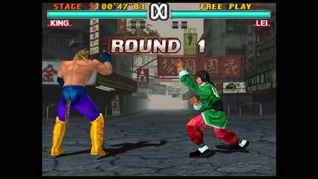 Tekken 3: King Gameplay (PS1 Emulator)