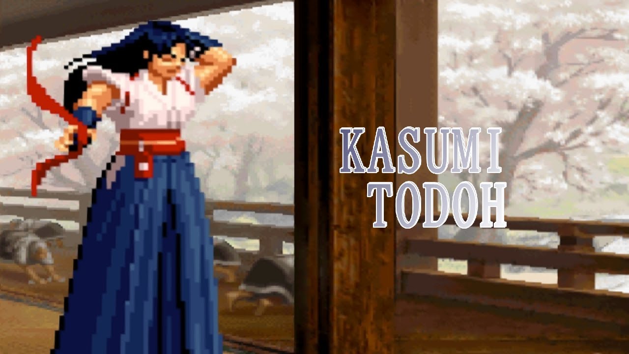KOF Series Kasumi Todoh Appearance Scenes Provocation Victory Pose Collection