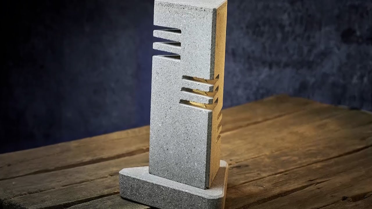 El diseño de originales lámparas de piedra