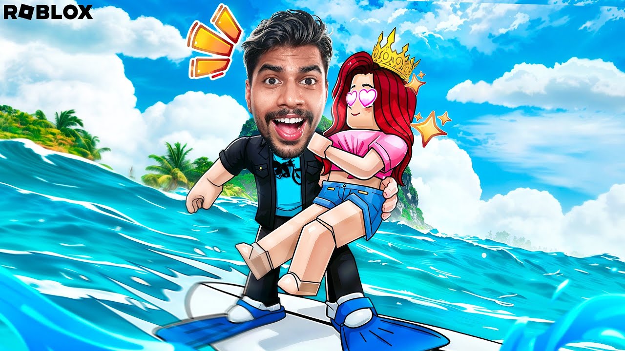 Swimming to Save Princess in Roblox!!
