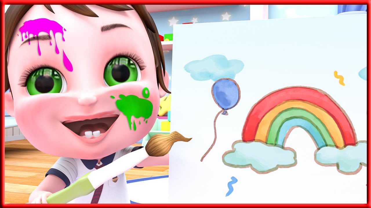 Canzone dei Colori | Canzone delle filastrocche | Bmbm Cartoon Preschool Italiano