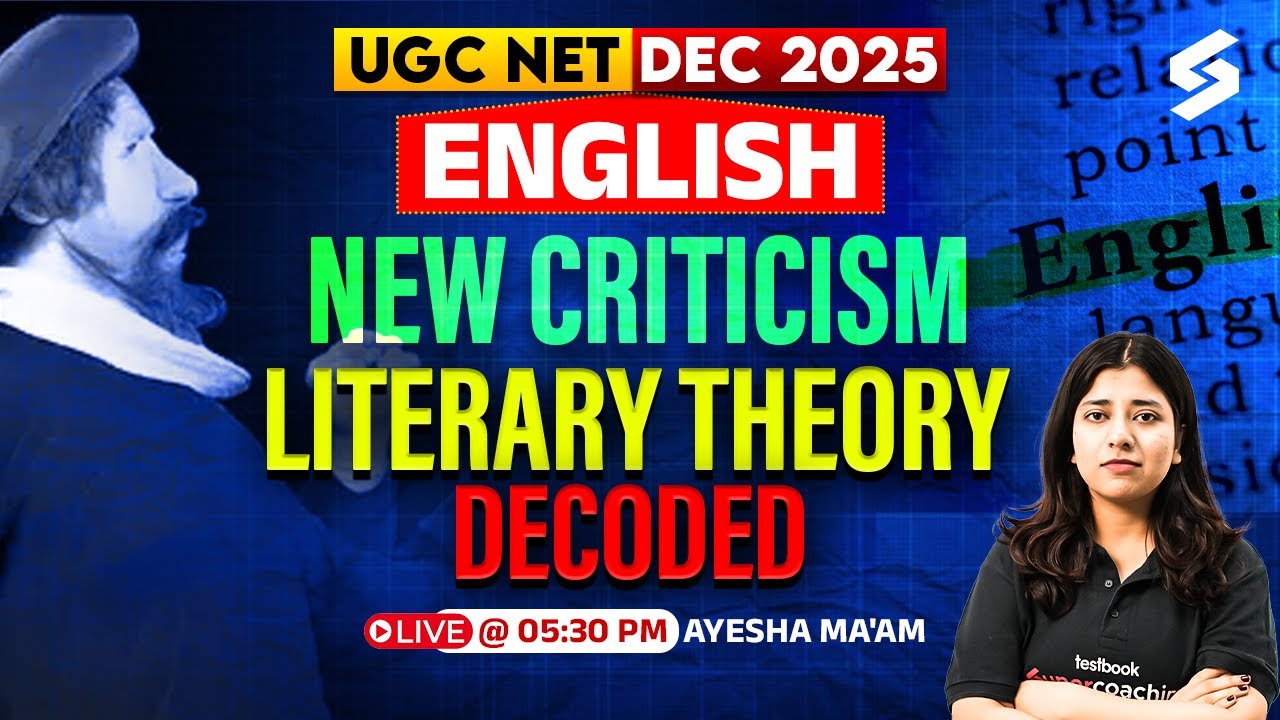 UCG NET English Literature | New Criticism Theory UGC NET | UGC NET Literary Theory By Ayesha Mam