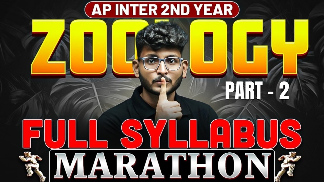 Zoology Full Syllabus Marathon Part-2 🔥 | AP Inter 2nd Year | Complete Revision | IPE 2026