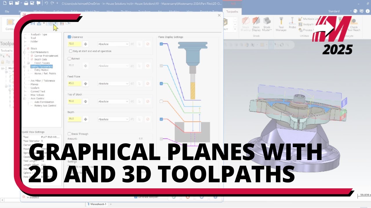 Mastercam 2025: 3D Graphical Planes
