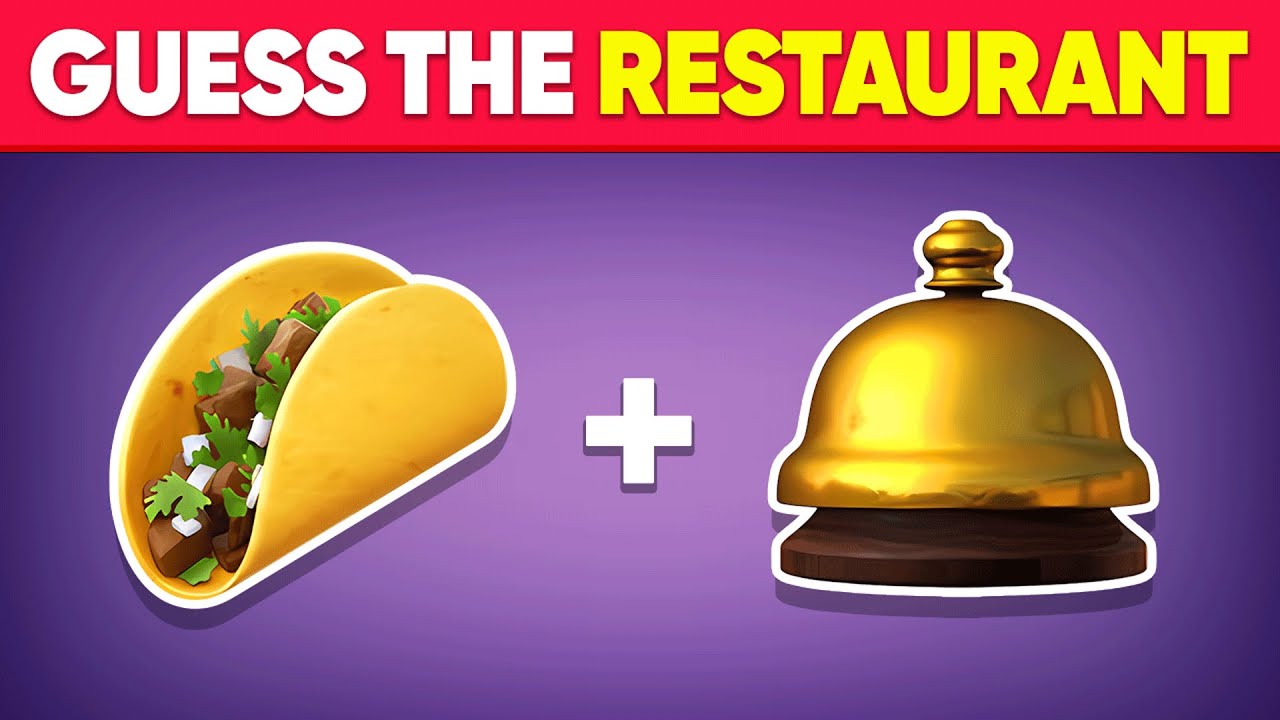 Guess The Fast Food Restaurant by Emoji? 🍔🍕 Bunny Quiz