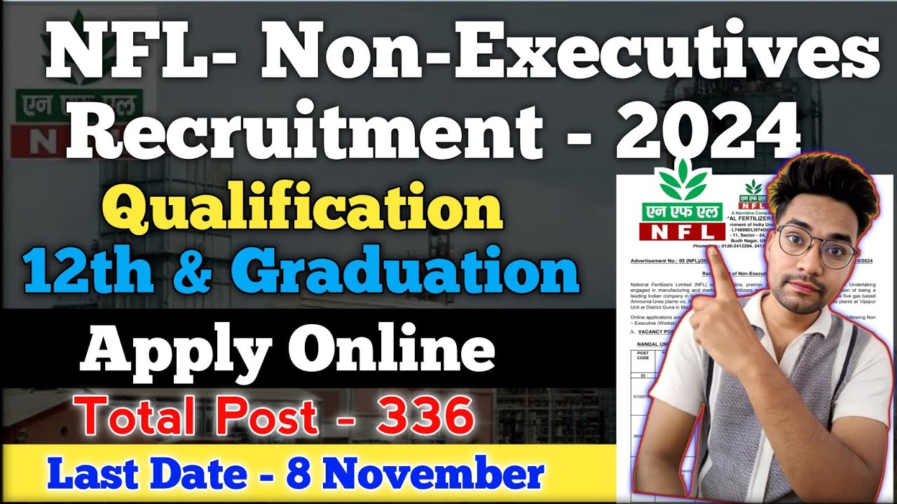 NFL Recruitment 2024/NFL Non-executives Recruitment 2024/NFL Full Notification Syllabus Full Details