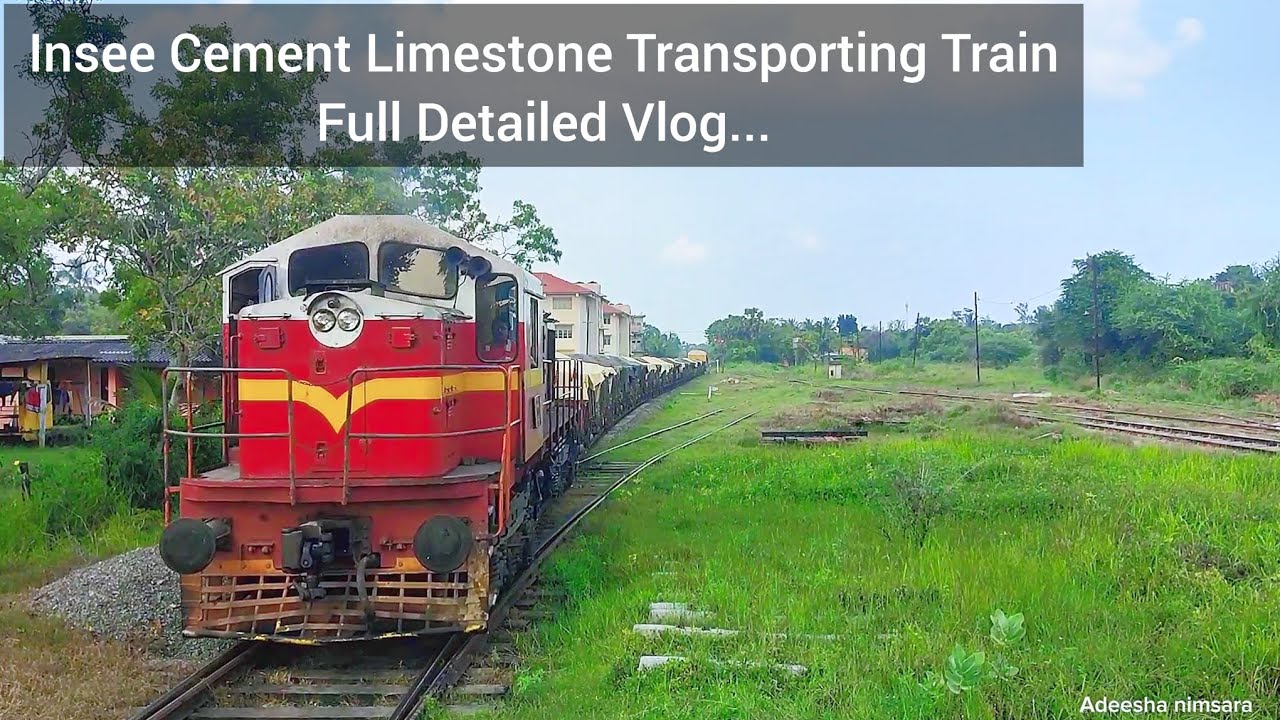 Insee Limestone Transporting Train Full Detailed Vlog with SAN & Alco WDM 6 Diesel Locomotives