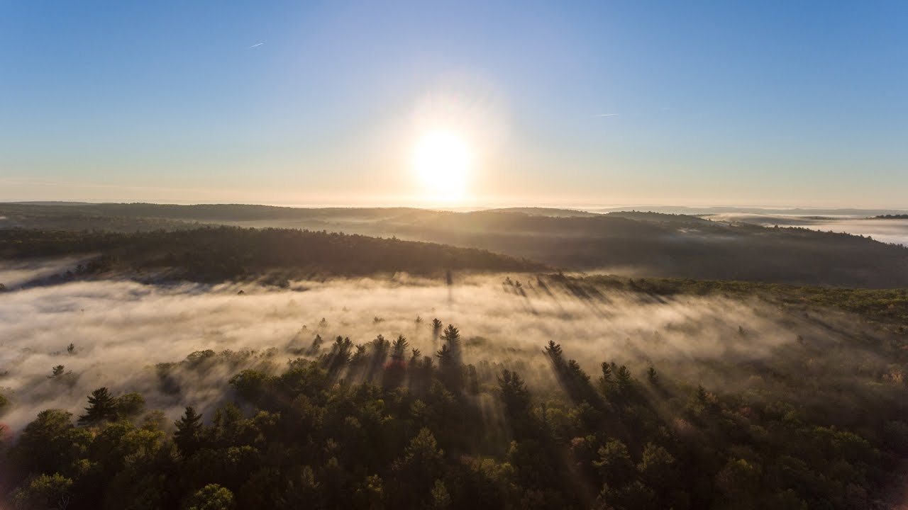 Fascinating Aerial Fog Time Lapse - Drone Hyperlapse, DJI Phantom 4 Drone Time-Lapse