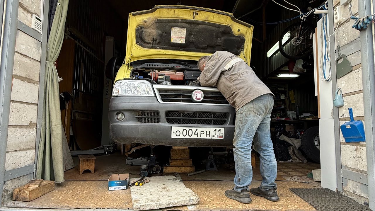 Fiat Ducato 244 Простой способ снять коробку КПП